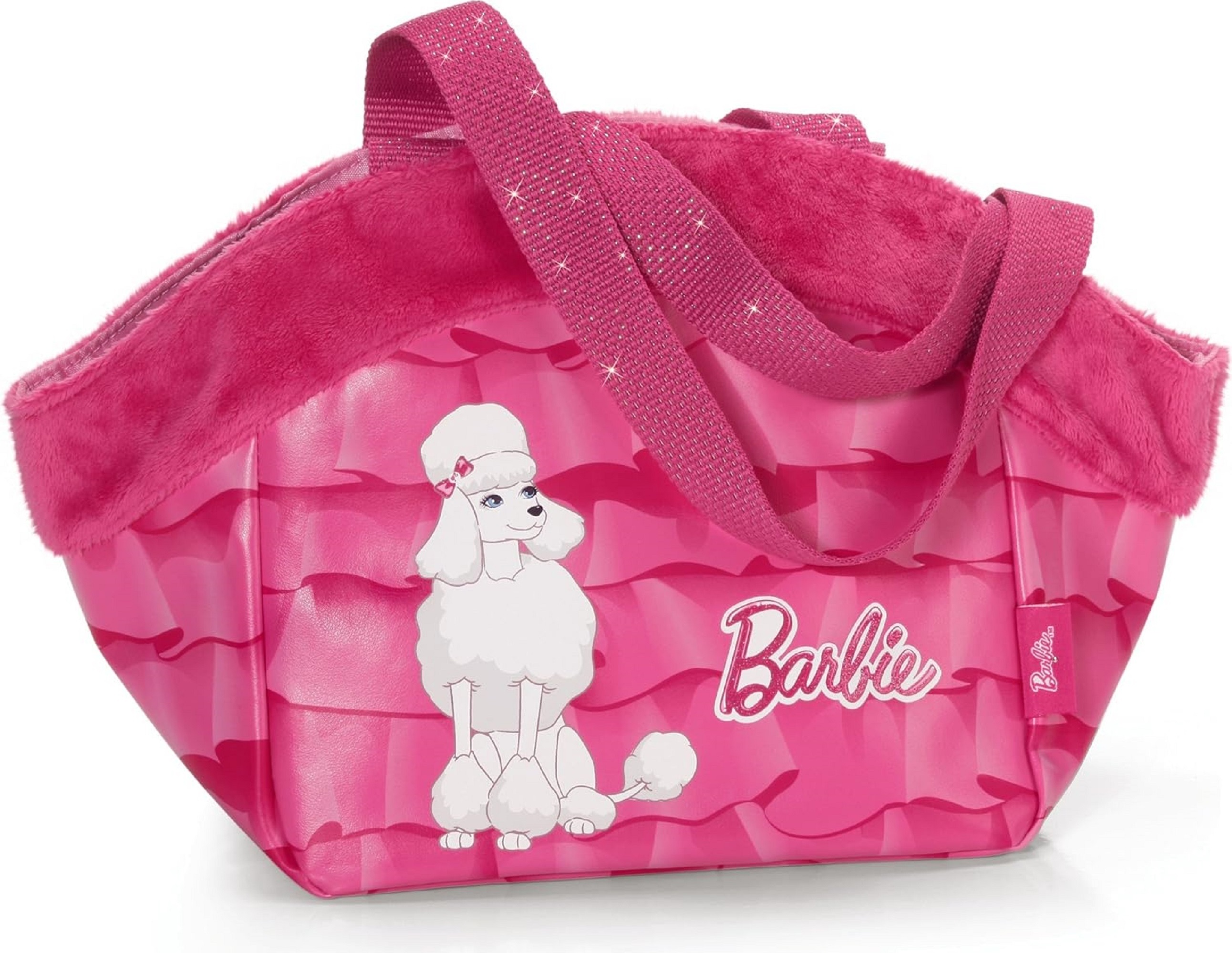 NICI - 34369 - Tragetasche für Barbie Pudel Sequin, 32,6cm x 22,8cm x 2,4 cm
