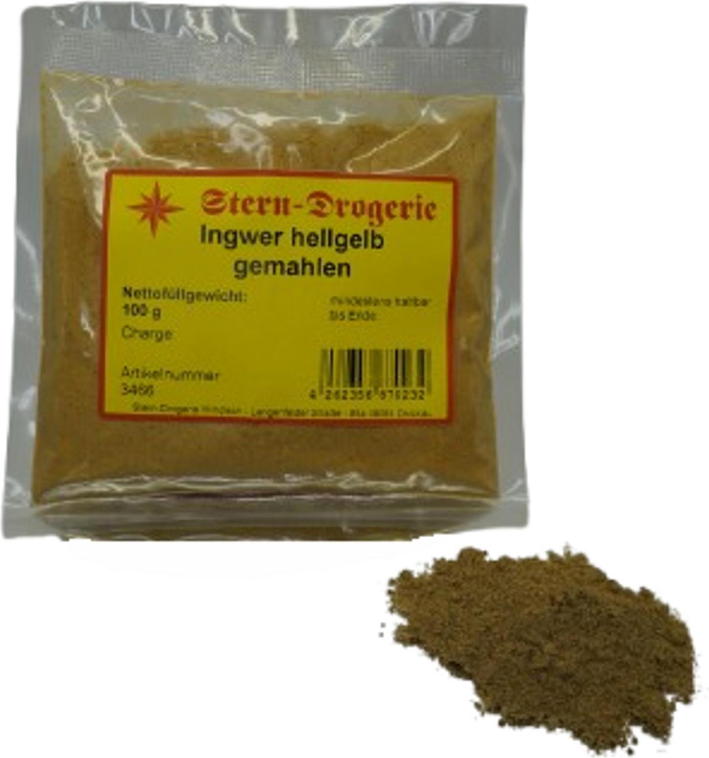 Stern-Drogerie Ingwer hellgelb gemahlen 100g NEW-6588