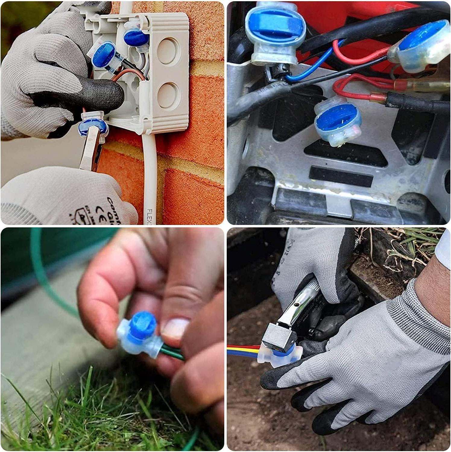 Markenlos Wasserdichte Kabelverbinder für Robotermäher und Gartenanwendungen - 20 Stück