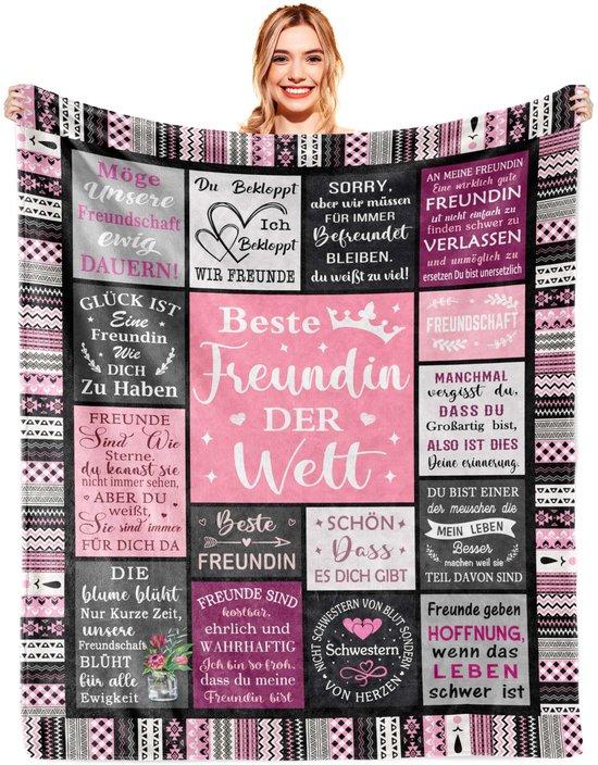 OEM Geschenkidee für beste Freundin, Geschenk für Geburtstag der beste Freundin, Geschenk für beste Freund, Geschenkidee für Frauen, weiche Decke für beste Freundin 150x130CM 2026