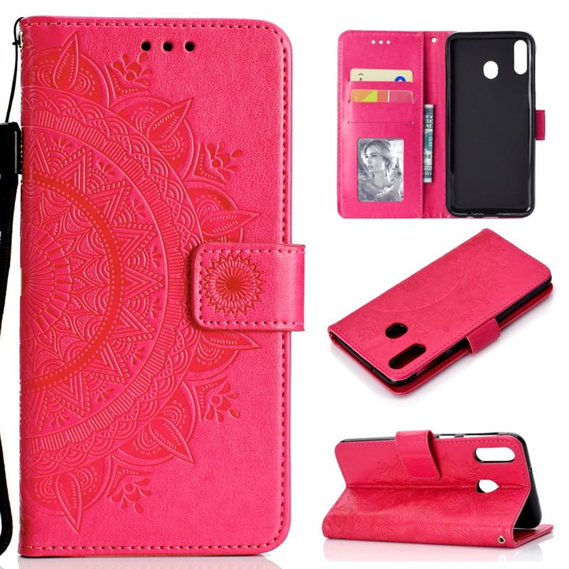 Huawei P40 lite E Custodia del telefono cellulare Flip Case Cover Custodia del telefono cellulare Mandala Rosa