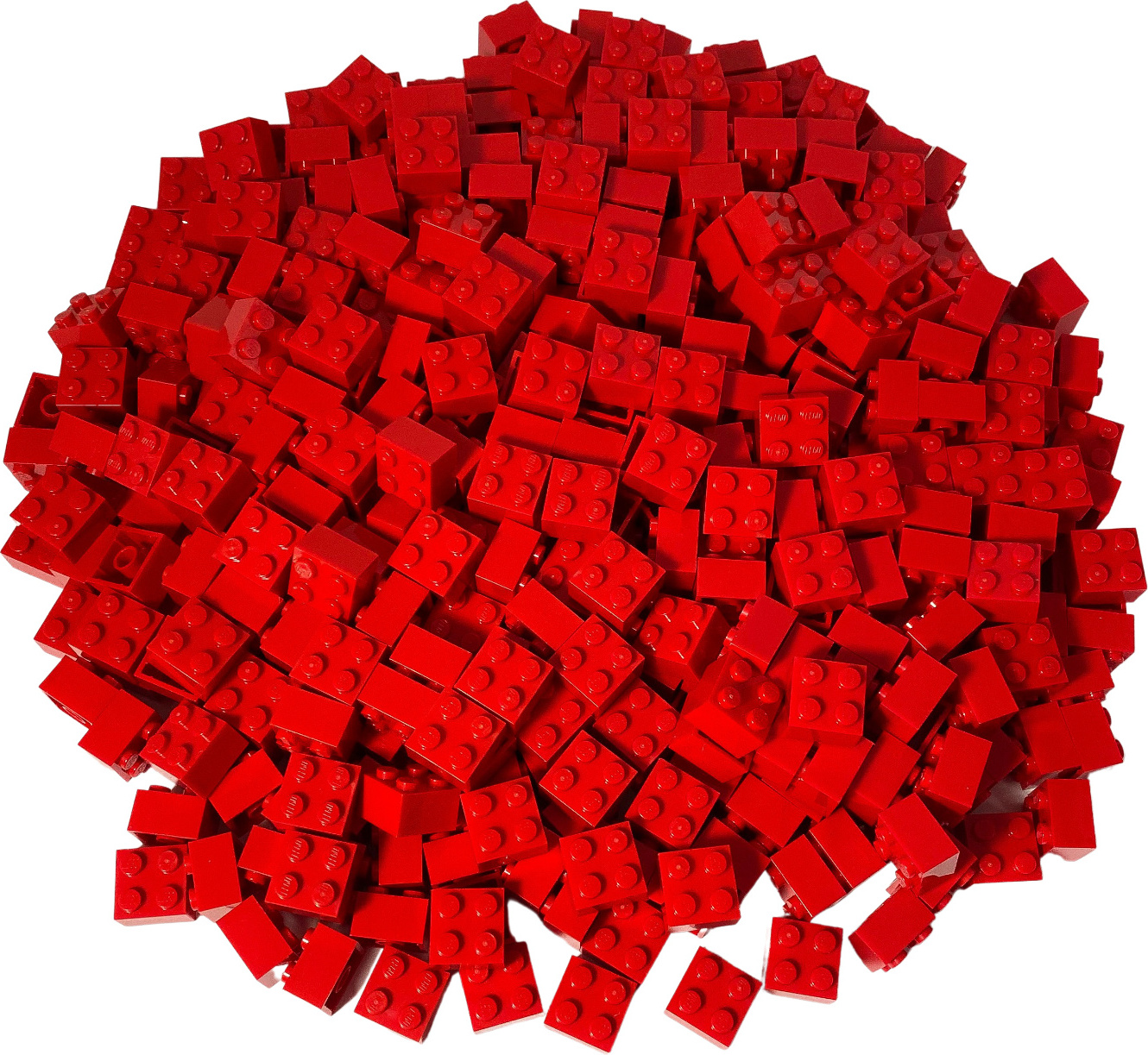 LEGO® 2x2 kocky Vysoké kocky Červená - 3003 NEW! Množstvo 500x