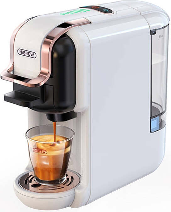 Kávovar na kapsuly 5v1 HiBREW H2B, 1450 W, 19 bar, 600 ml, biely