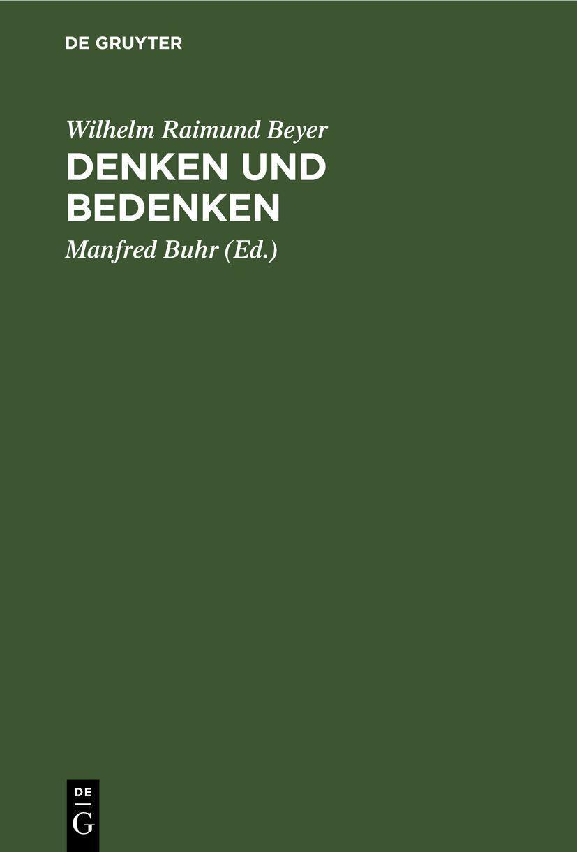 De Gruyter, Mercury Learning And Information Denken und Bedenken