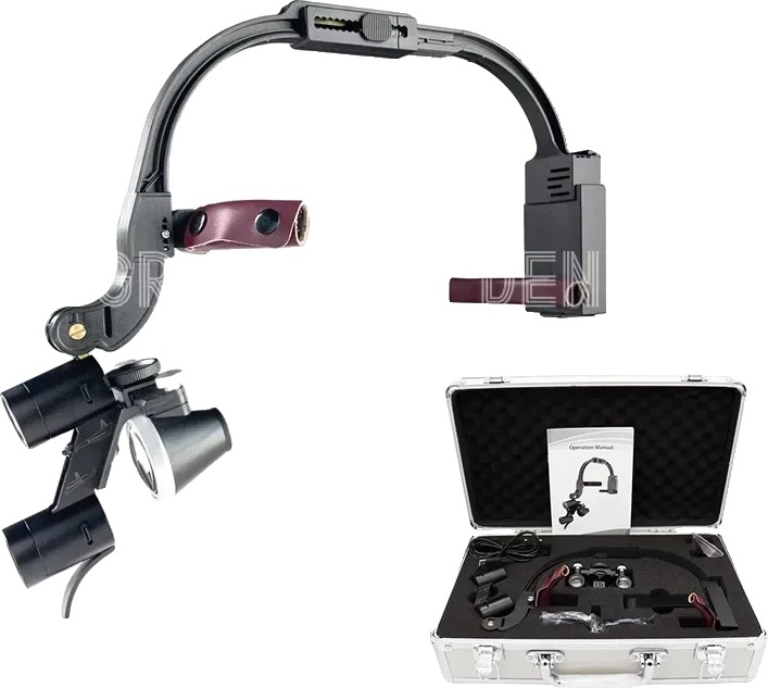 OEM Zahnmedizinische Lupen, 3,5-fache Vergrößerung, chirurgische Stirnlampe, 3.5X vollständiges Set 2970