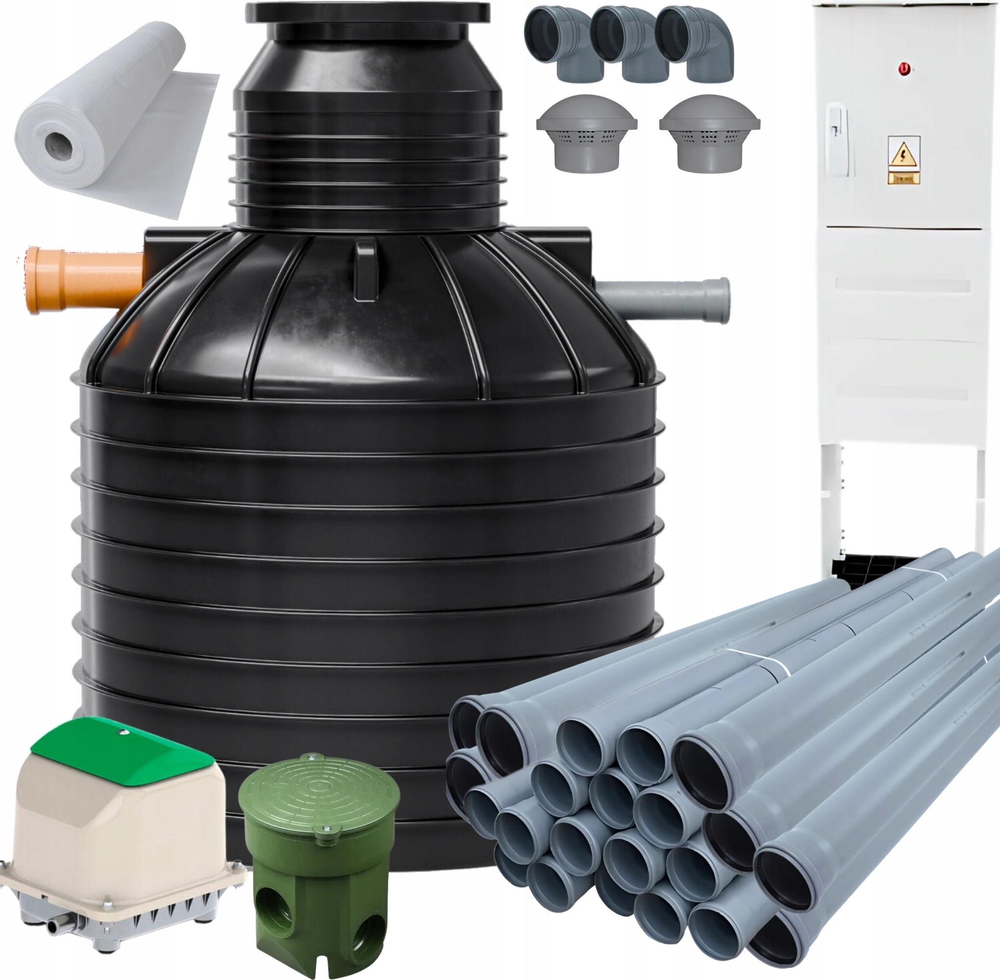 Inna JFC Hydro Kleinkläranlage Komplett-Set 4-6 EW | SBR Biologisch mit Drainage