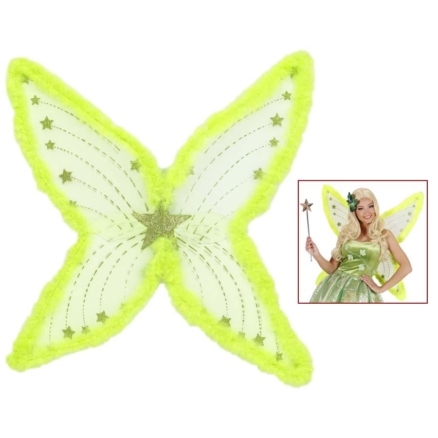 Grüne Maxi Feen-Flügel (74x80) Widmann 1578W (P)
