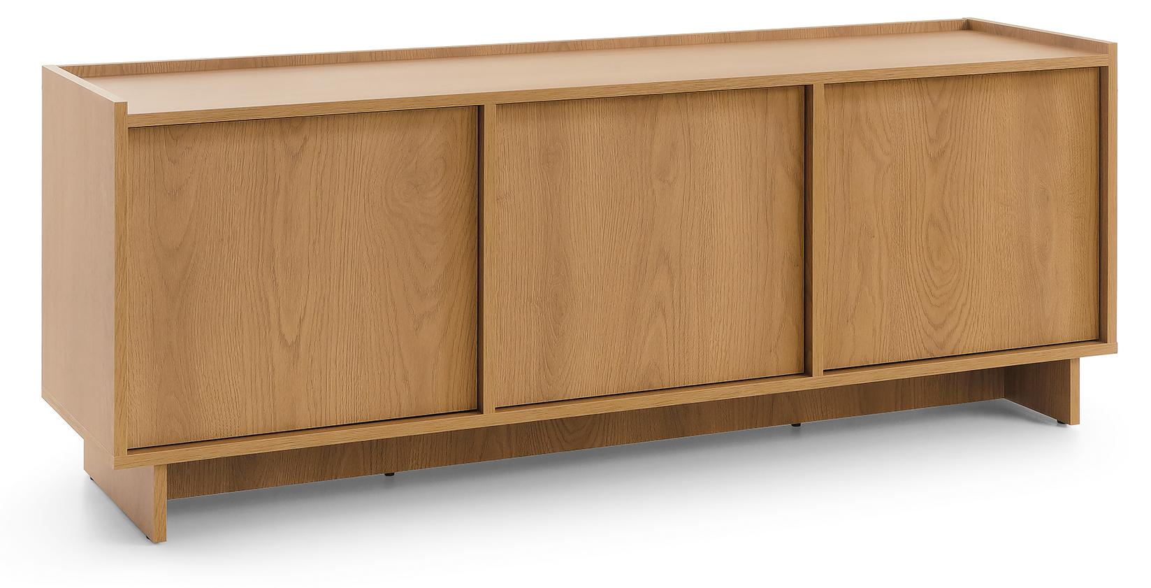 3E 3xE living.com Fernsehschrank, karamellfarbene Eiche, 147 x 55 x 39 cm PIASKIYASUMIRTV147DABKARMELOWY