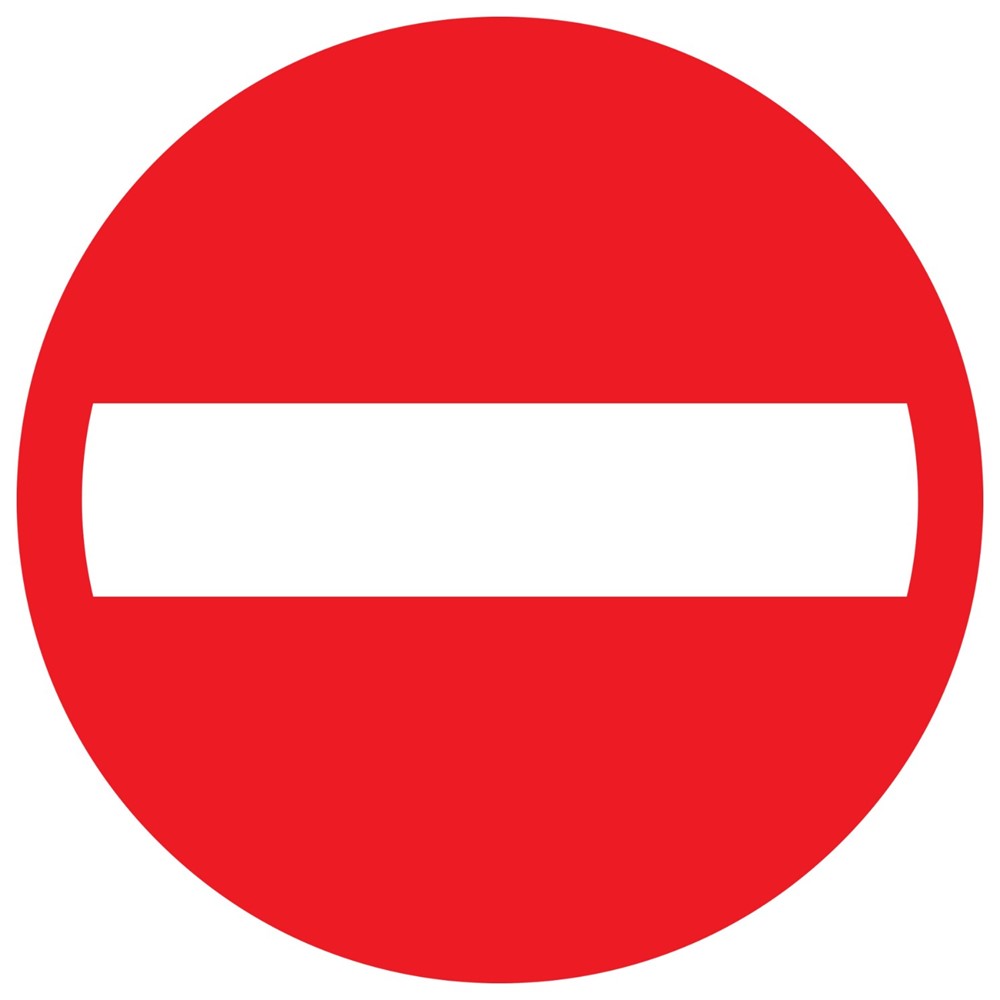 Pickup-Schild Rund 180 mm Durchfahrt verboten 1270180809