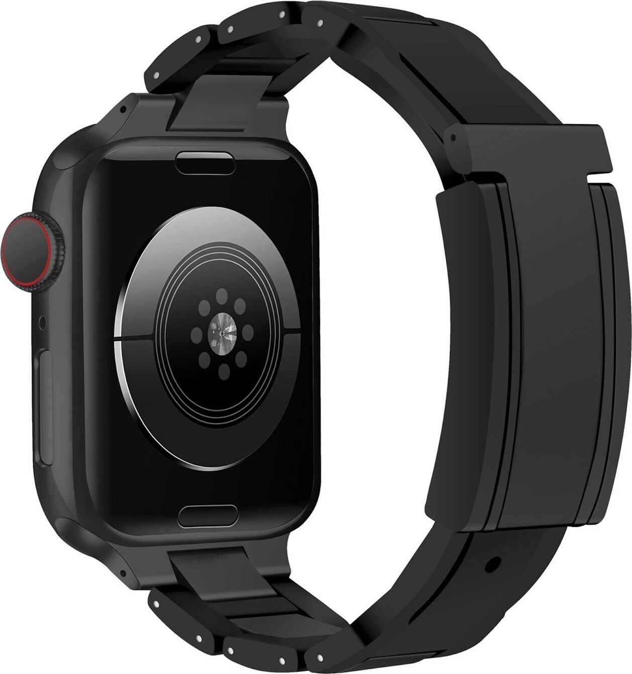 Pre Apple Watch Series 10 42mm / 9 8 7 41 / 6 SE 5 4 40mm Design Magnetická pracka z nehrdzavejúcej ocele Remienok čierny
