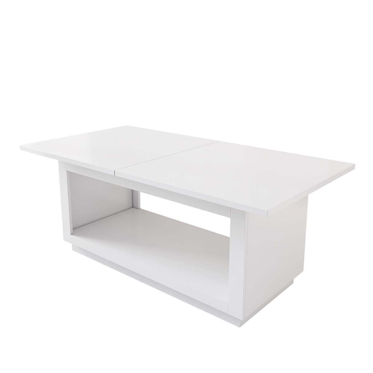 Esstisch Ausziehbarer Esszimmertisch Küchentisch 140/180 x Breite 70 x Höhe 76,5 cm Weiß