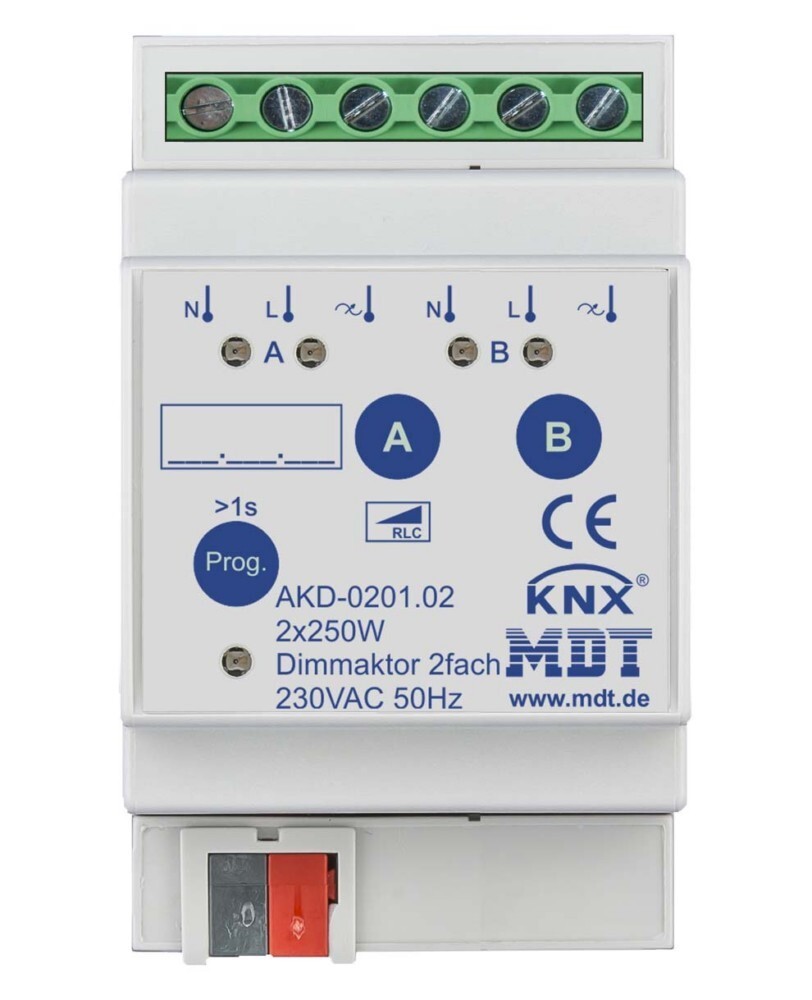 MDT Dimmaktor AKD-0201.02 2f. 4TE REG 250W 230VAC