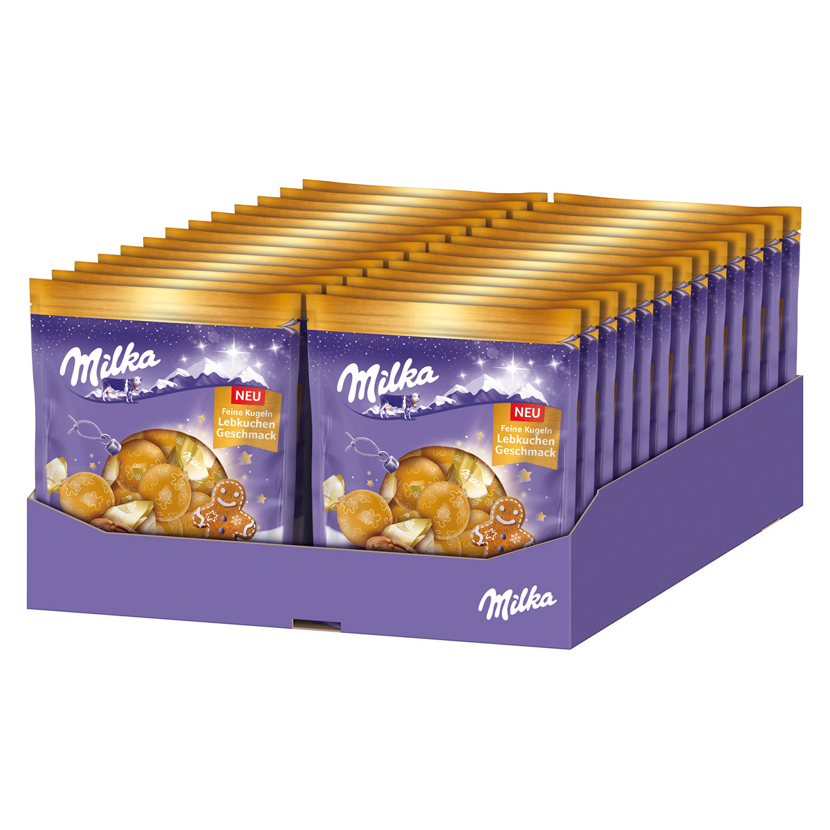 Milka Feine Kugeln Alpenmilch s príchuťou perníka 90g 26 balení