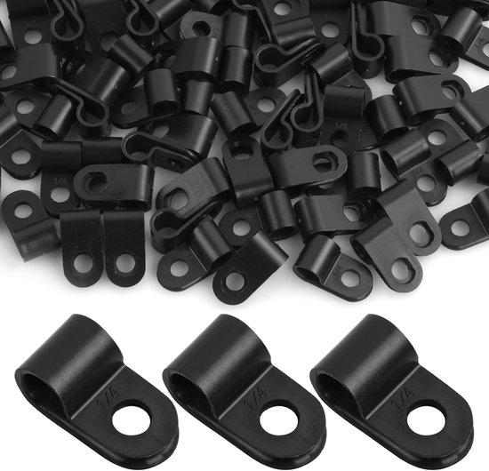 OEM Kas Klemmen - 100 stuks - Zwart R-type - Kunststof Klemmen 2026