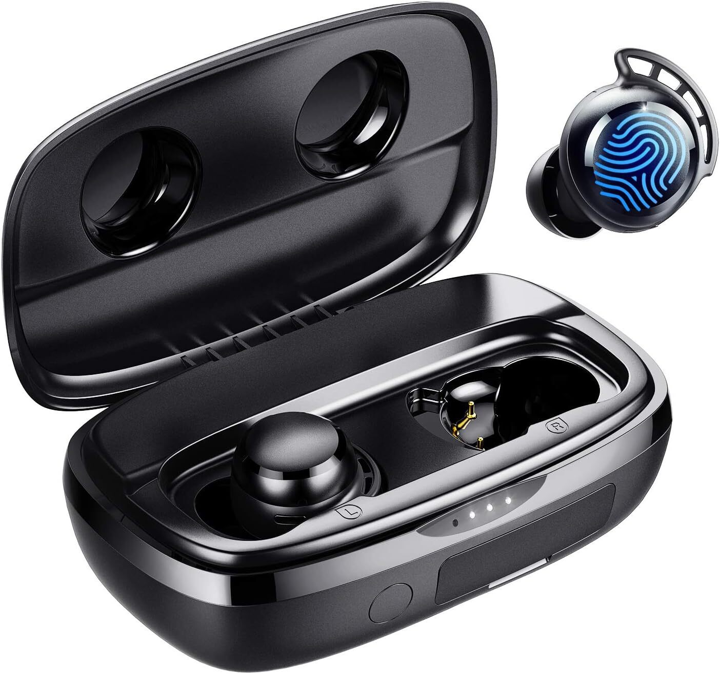 tribit Bluetooth Kopfhörer, In Ear Kopfhörer Kabellos Bluetooth 5.3, Touch Control Kopfhörer mit 4 Mic ENC Rauschunterdrückung, IPX8 Wasserschutz, HiFi Stere