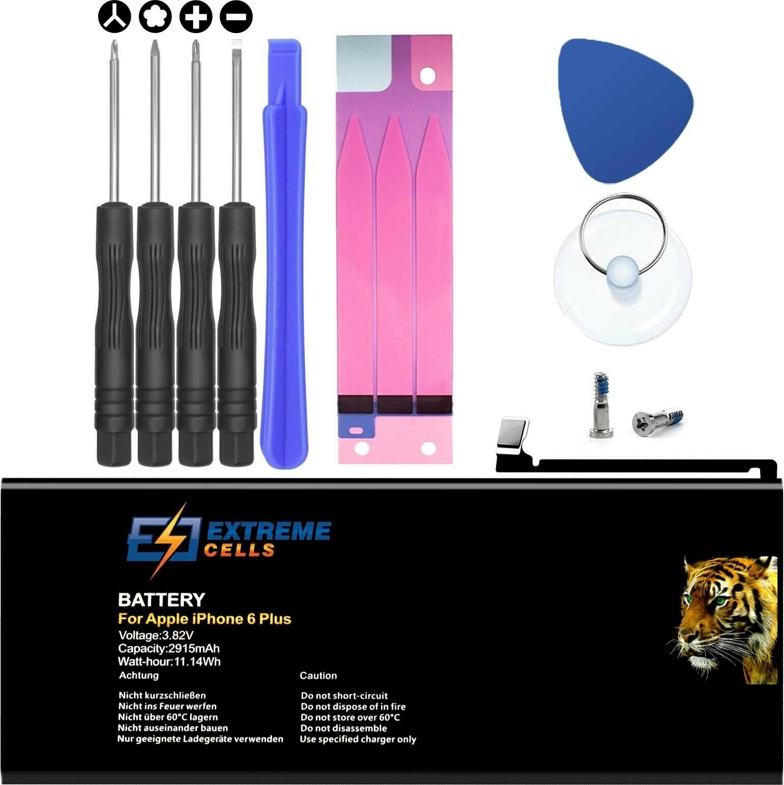 Extremecells Akku passend für Apple iPhone 6 PLUS + inkl. Werkzeug Accu Batterie Battery 301001
