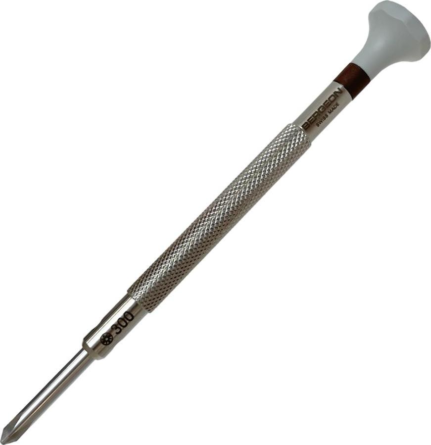 Bergeon 30081-C-300 Edelstahl Schraubendreher mit Rechtskrallen 3 00 mm