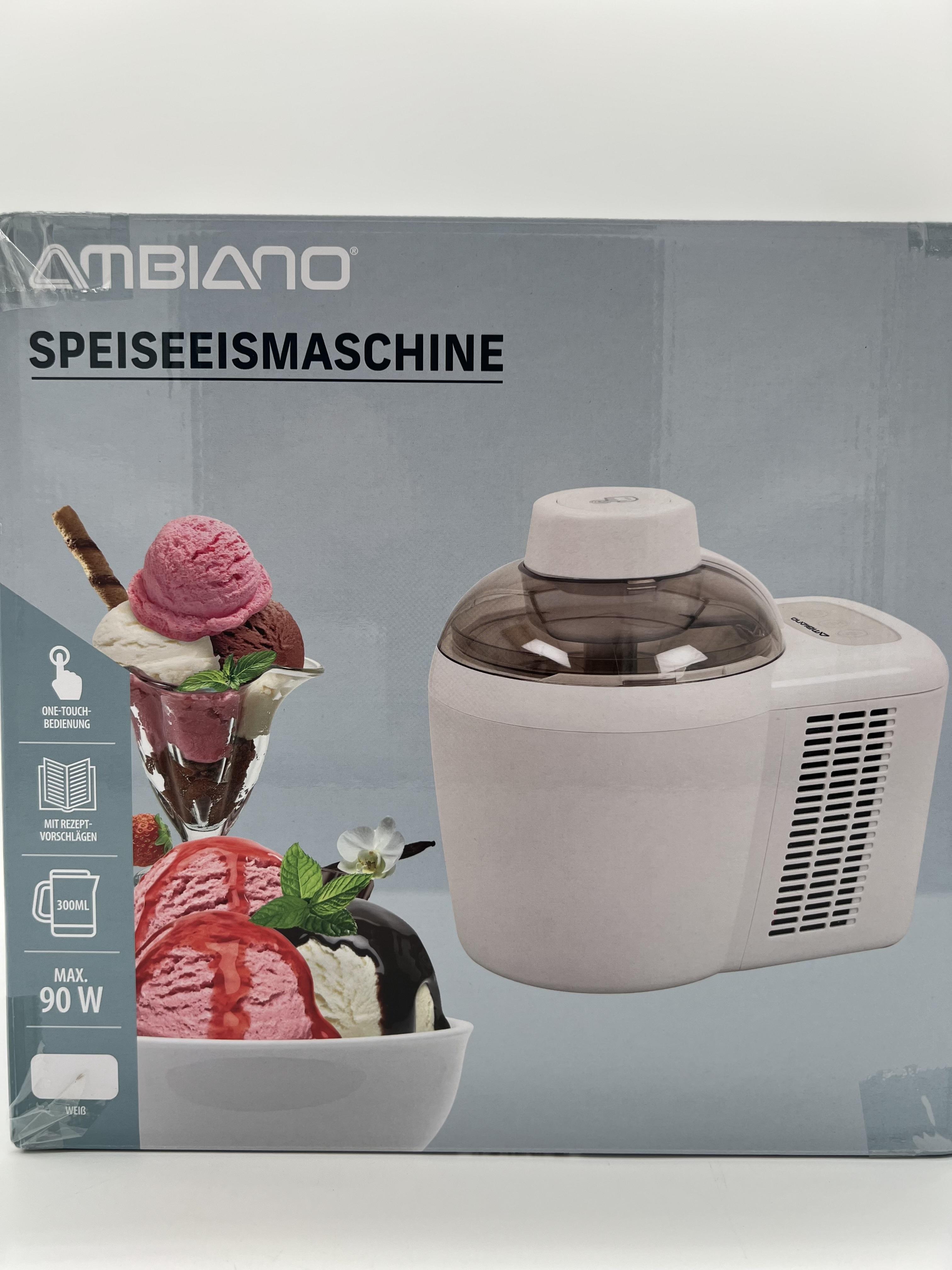 AMBIANO Speiseeismaschine ICM-1 Eisgenuss auf Knopfdruck