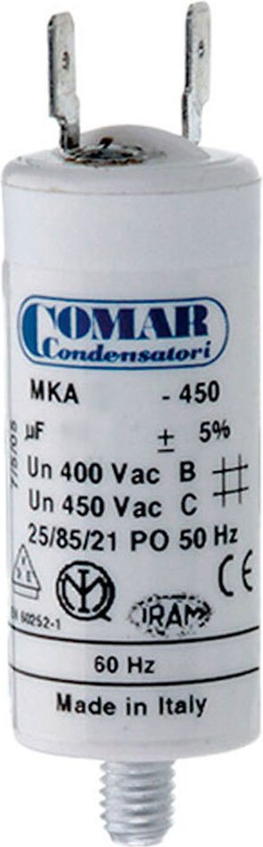 Konek 2.5mf/5 Motorkondensator 6x2.5 Cm Weiß Weiß One Size 63013