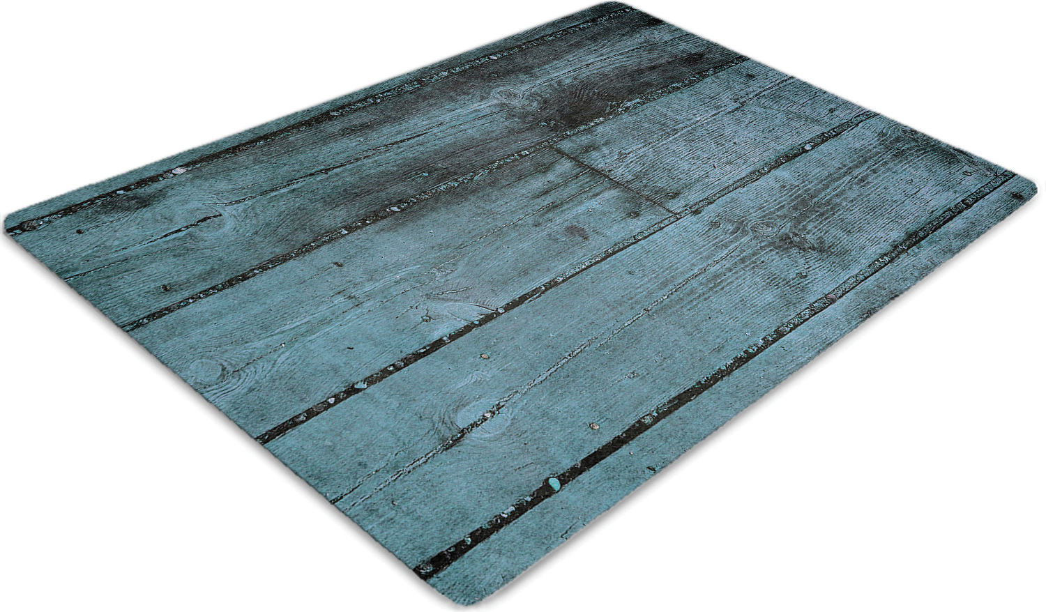 Podlahová ochranná podložka - Ochranná podložka pod stoličku - Podlahová podložka - 100x70 cm - Modrý plot