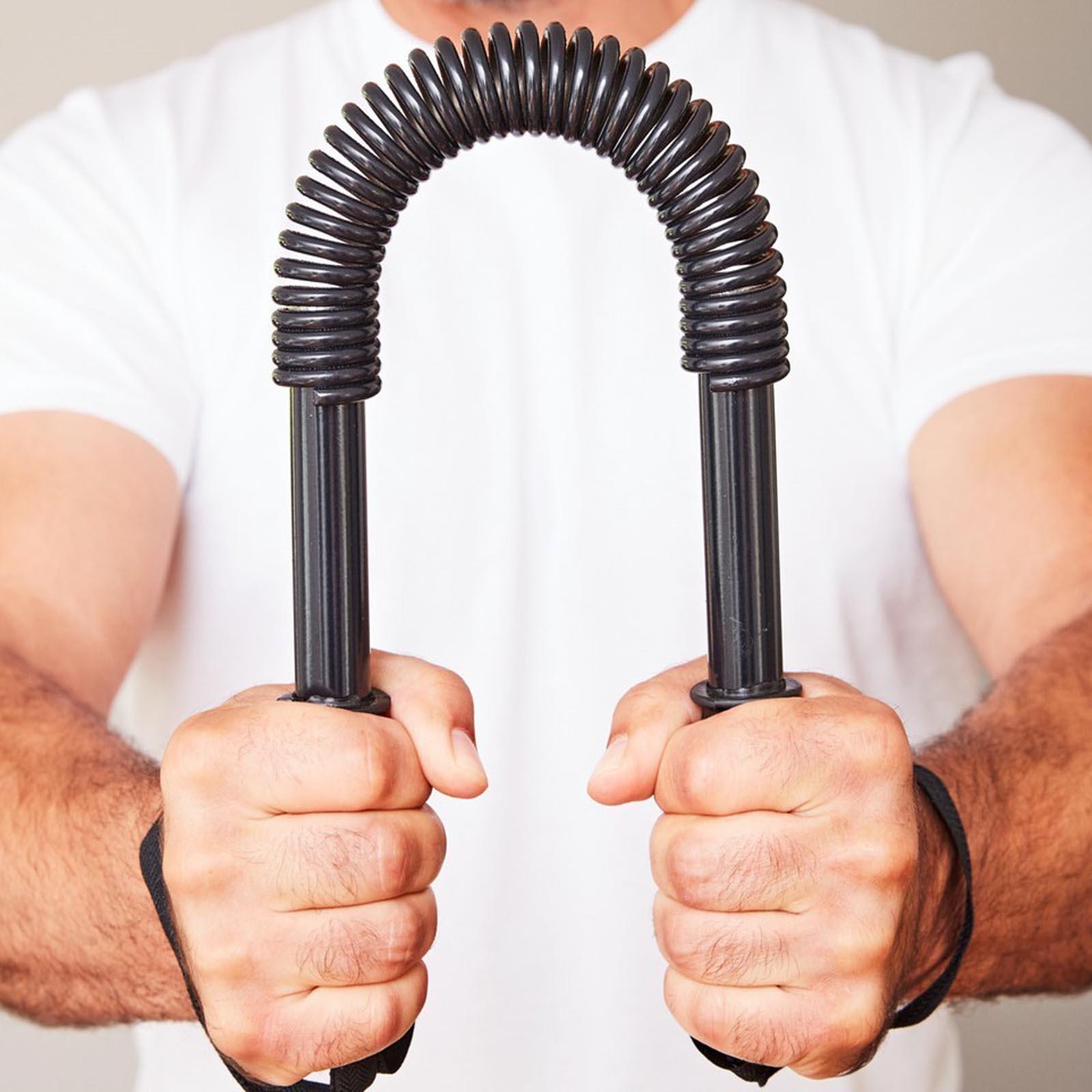 HAC24 Biegehantel für Krafttraining Biegestange Federstahl Biegsame Flexible Feder-Hantel Königsfeder 20 kg Widerstand Fitness-Training Armtrainer Biegefeder 179991664