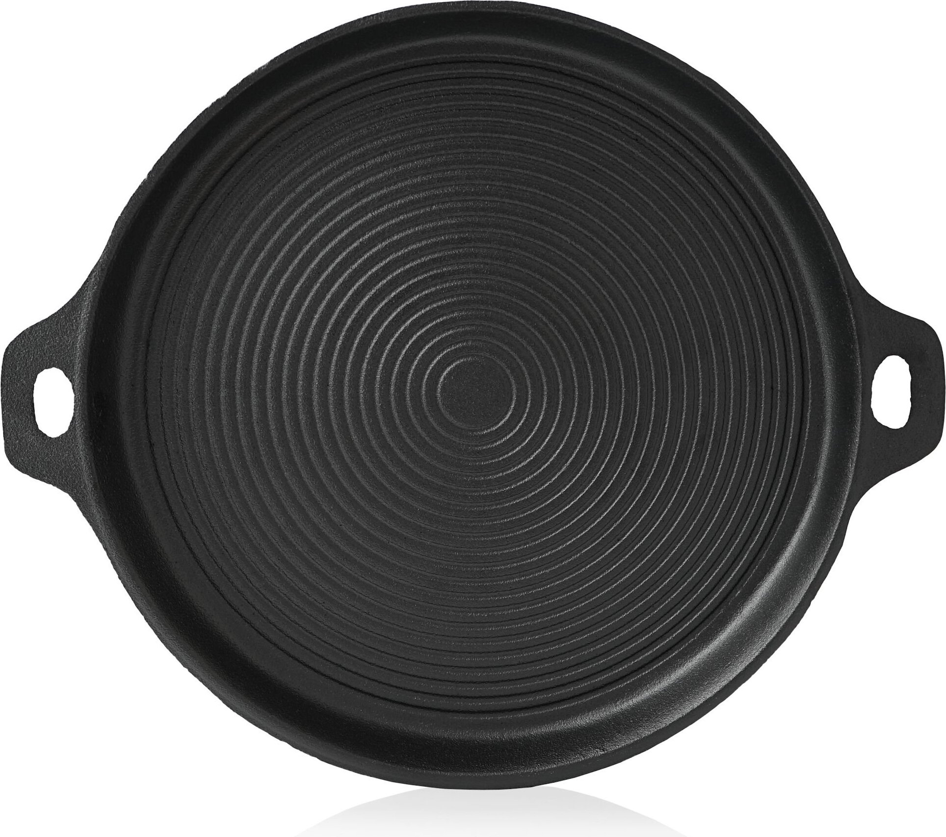 BBQ-Toro Piastra per Bistecchiera in Ghisa 45 x 19,5 cm | Padella in ghisa smaltata | Piastra per bistecca reversibile | Adatta per grill a gas, barbecue, grill a carbone