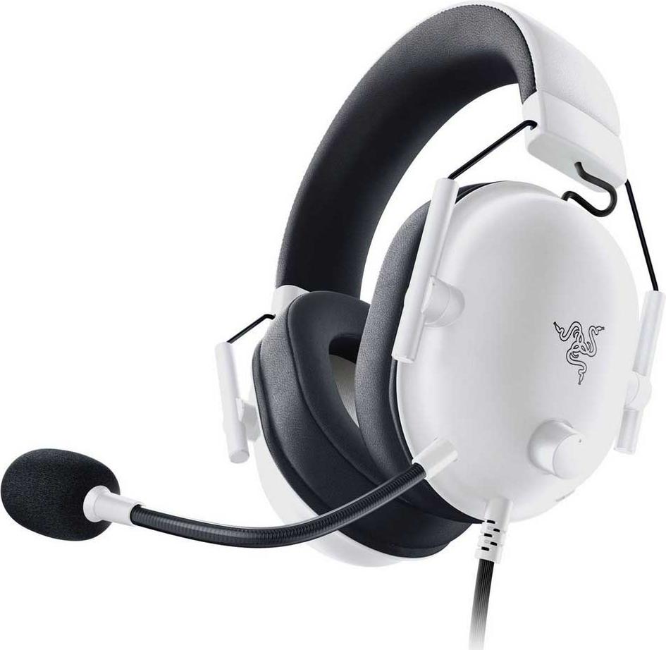 Razer Blackshark V2 X, s káblom, 12 – 28 000 Hz, herné, 240 g, slúchadlá, čierne, biele