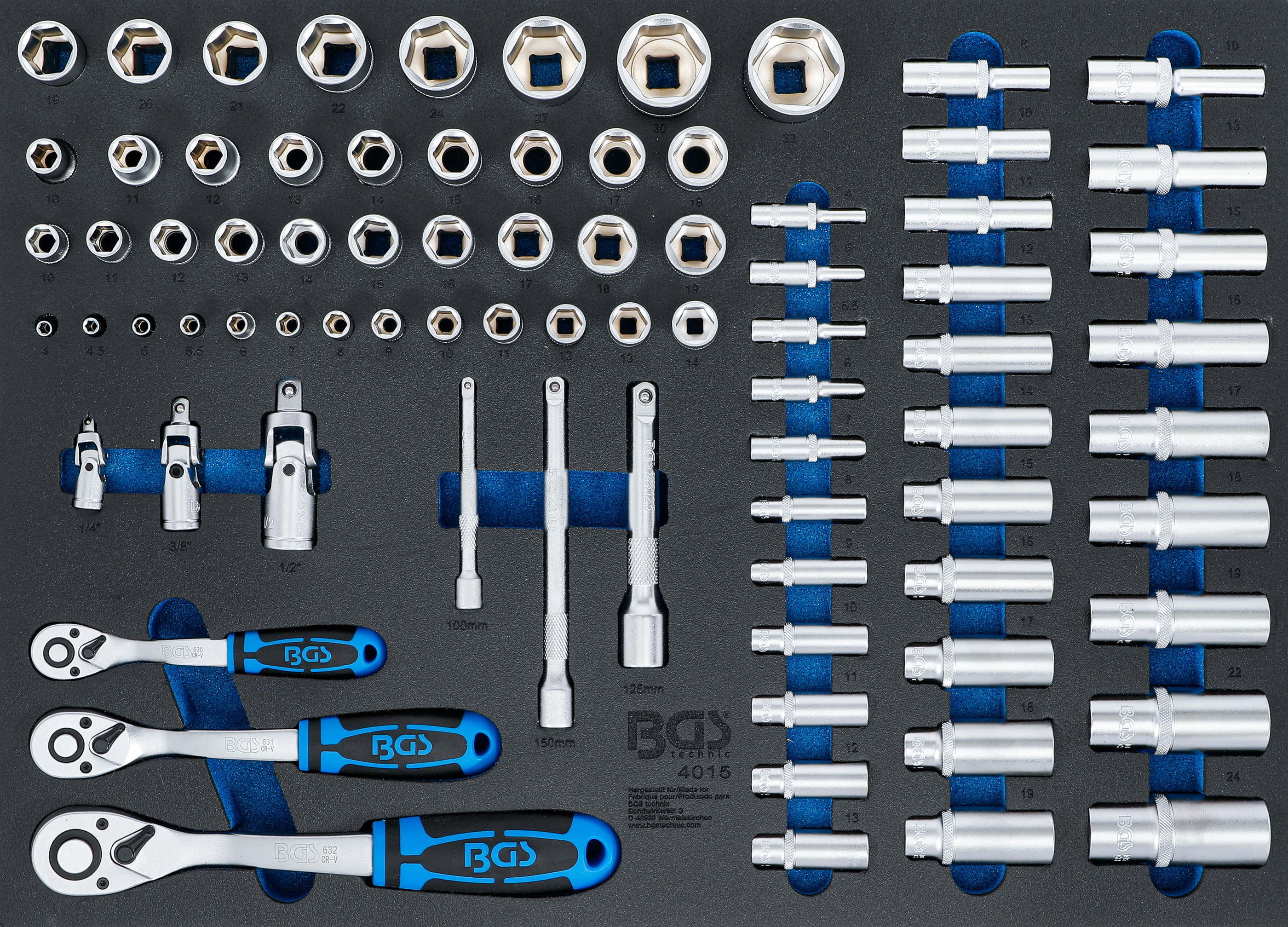 BGS 4046 | Tool Tray 1/3: Stoning And Machinist's Hammer Set