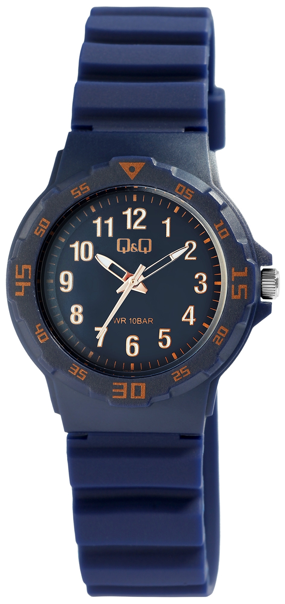 Q&Q Uniuhr mit Silikonarmband, 10 bar