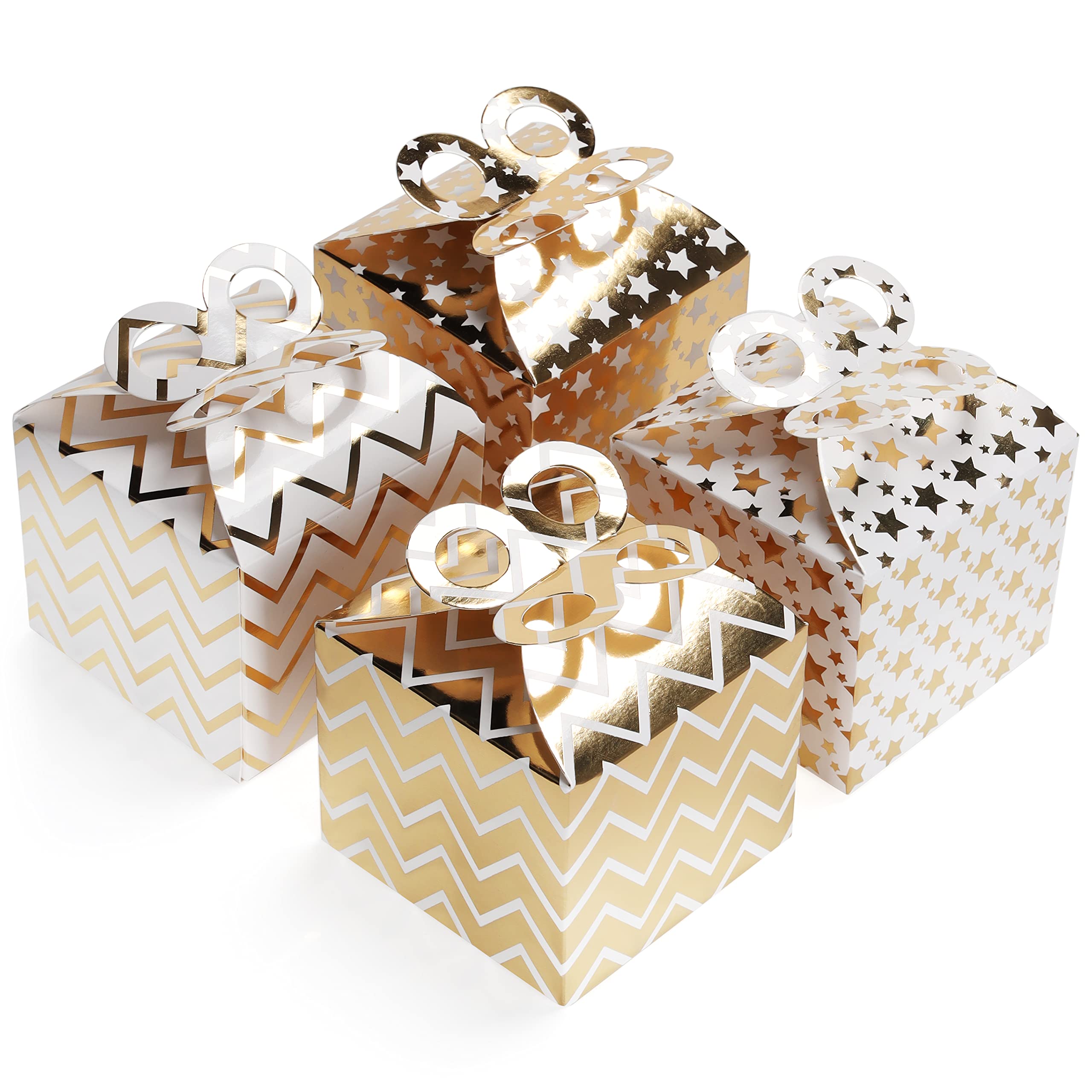 Belle Vous Weiß & Goldene Geschenkboxen mit