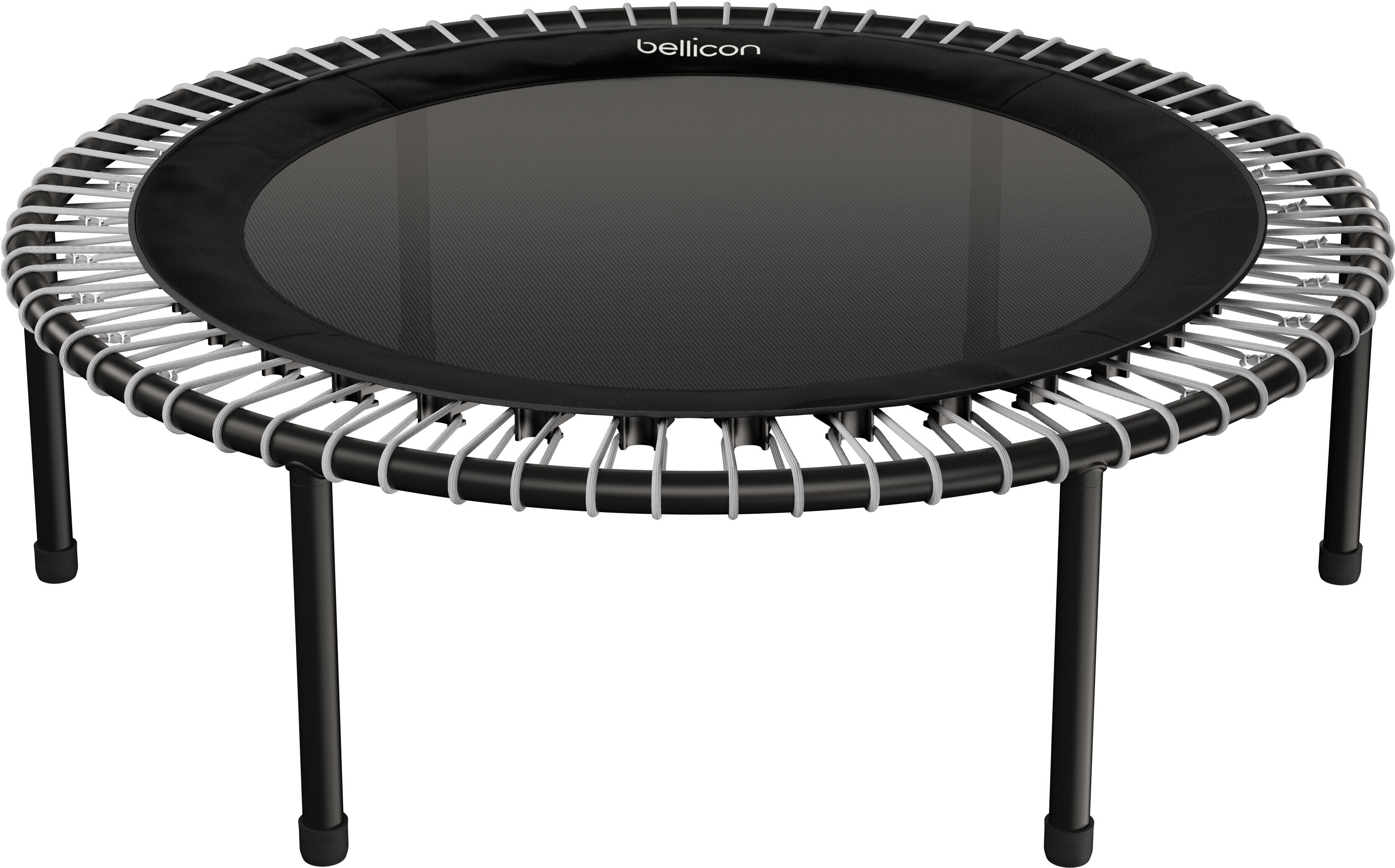 bellicon fitness trampolína 112 cm (sivá) so zavesením na lane do 90 kg (stredná) | Praktické sklopné nohy | Trojdielny rám | Vyrobené v Nemecku