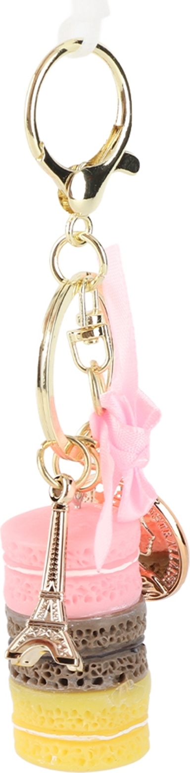 Cocosity Schlüsselanhänger,Makronen-Schlüsselanhänger,Eiffelturm-Schlüsselanhänger,Makronen-Taschen-Anhänger,Makronen-Schlüsselring