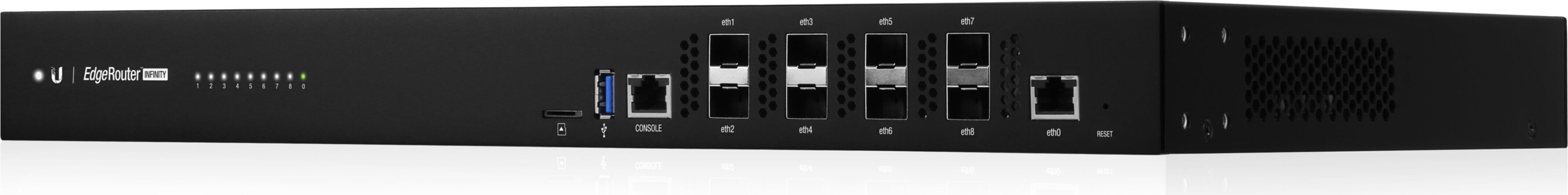 Ubiquity UbiQuiti Router 8SFP+ EdgeRouter 8xSFP+(10GB) 1x10/100/1000 LAN USB ER-8-XG