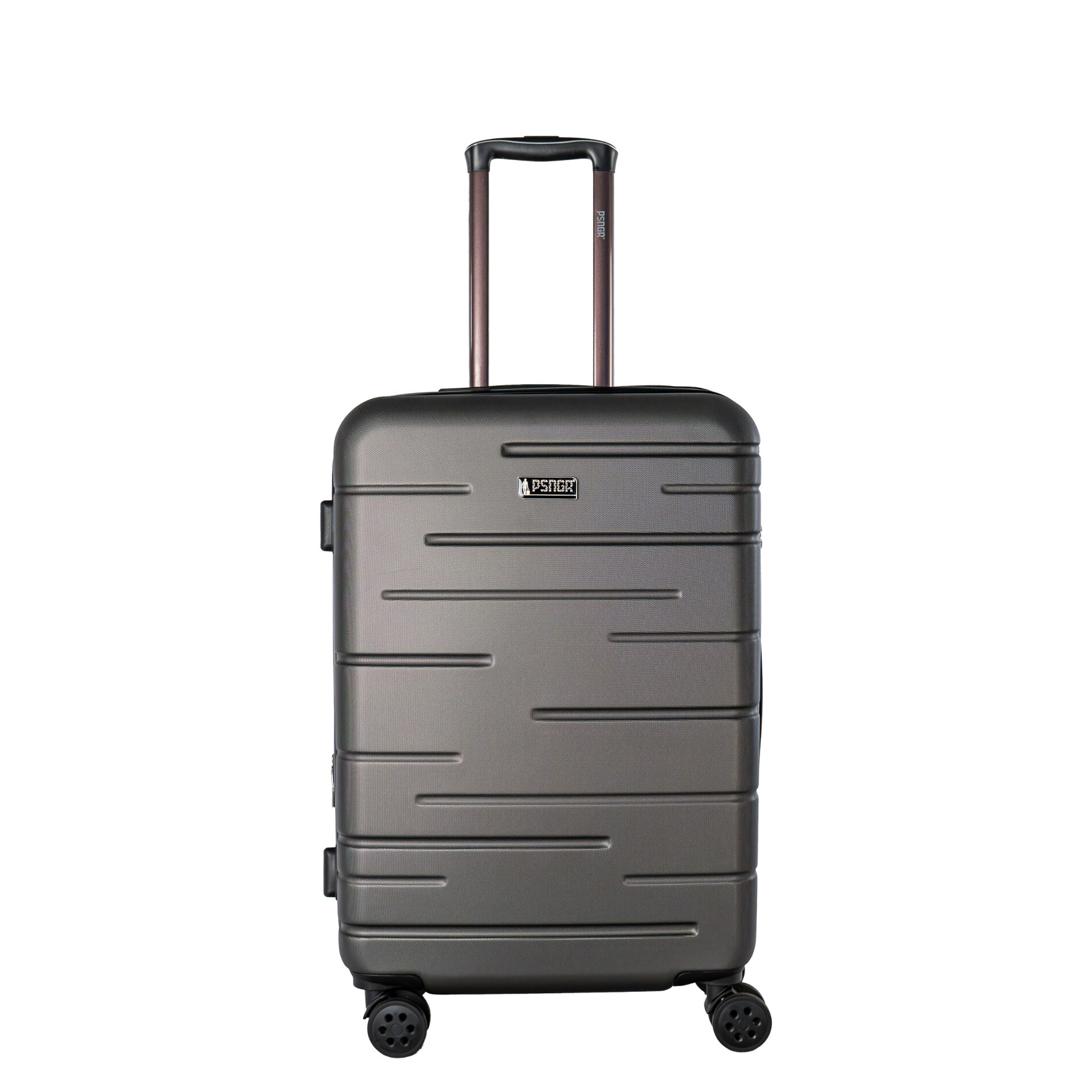 PSNGR Stripes Trolley M (66 cm) Erweiterbar - DK Grey