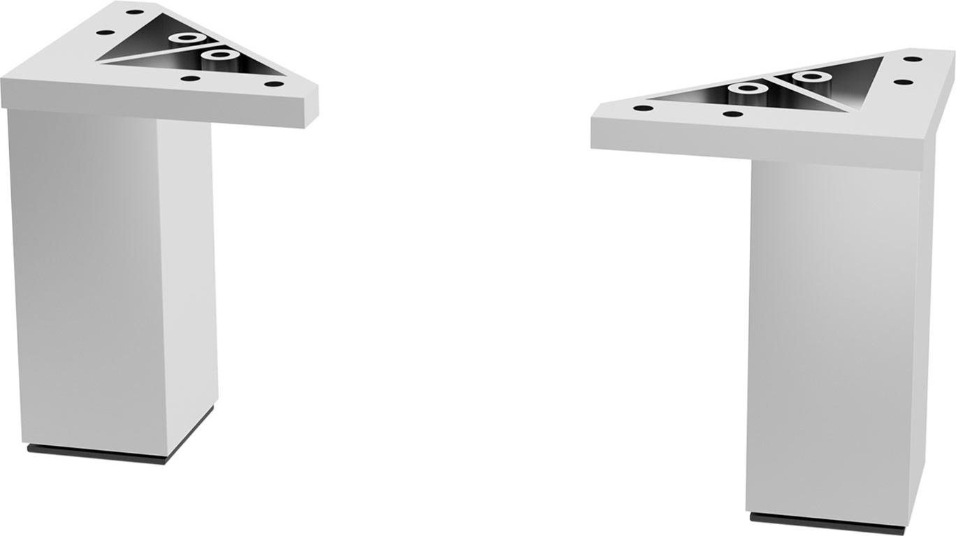 Salgar Satz 2 Füße CHROM GLÄNZEND Hauteur 100 mm 93183