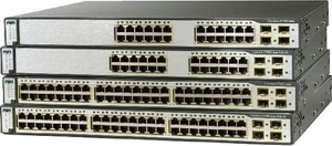 Cisco Catalyst 3750G-S 16 ports, IEEE 802.1s, IEEE 802.1w, IEEE 802.1x, IEEE 802.3ad, IEEE 802.3af, IEEE 802.3x, 12000 Eintragungen, 32 Gbit/Sek, 1 Gbit/Sek, SSHP, SNMP, RMON, NTP, TFTP, Telnet, DHCP, DTP, PAgP, LACP, RSTP, HSRP, IPv6, WCCP, DVMRP, VTP, IGMP, TCP/UDP