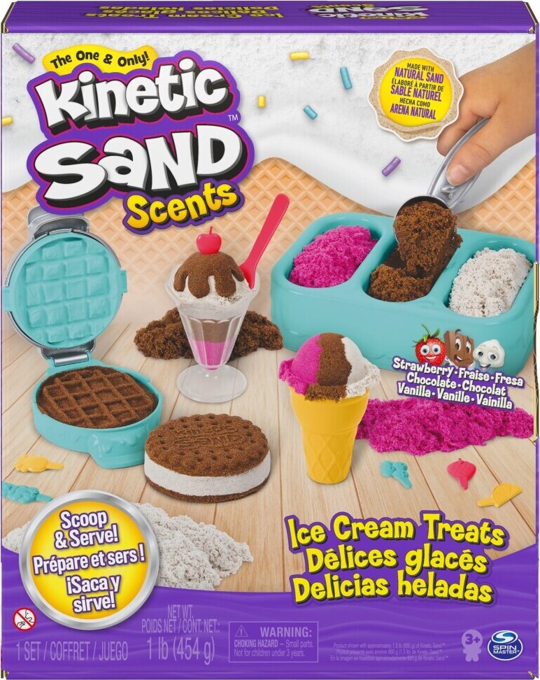 Spielstabil 7545 - Set Gioco Sabbia Duo Gelato Classico | 3 Pezzi Per Bambini Da 1,5 Anni | Coni E Pala In Plastica Robusta