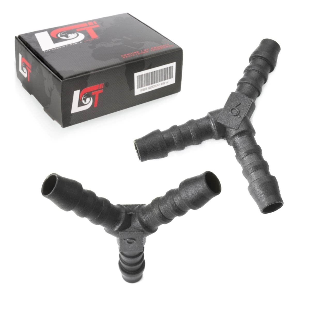 LST 2x Y-Verbinder Verbindungsstück für Rohr und Schlauchverbindungen Ø 6 mm CL-00397 x2