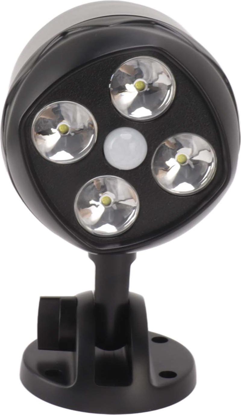 4 LED bodové svetlo Vonkajšie vodotesné nástenné otočné projekčné reflektory so senzorom pohybu pre dvor