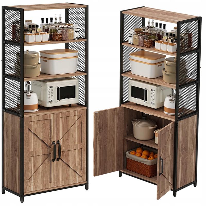 REXO Helle braune Kommode im Industrial-Loft-Stil, Standkommode, 151 cm