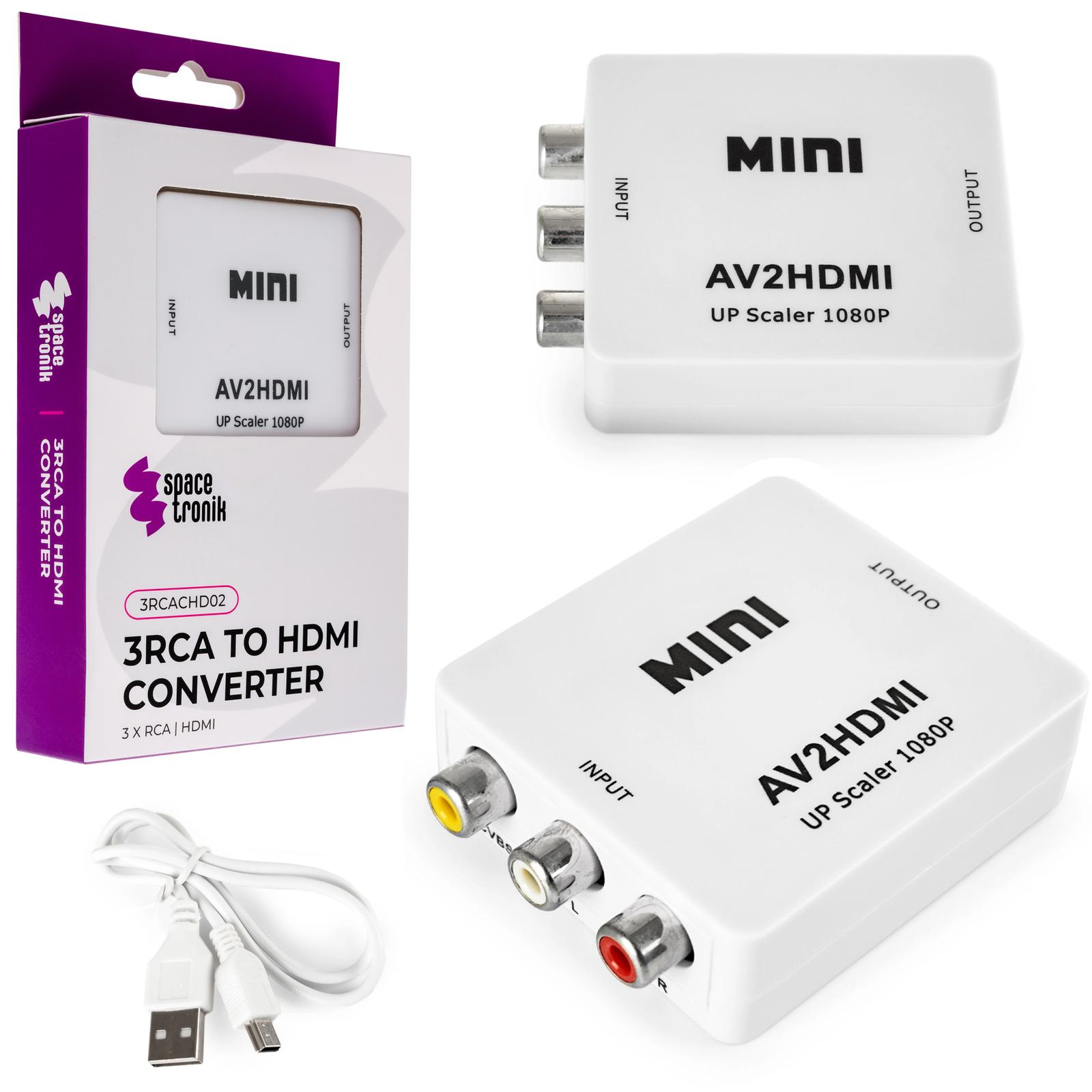 Spacetronics 3RCA-auf-HDMI-Konverter Spacetronik 3RCACHD02