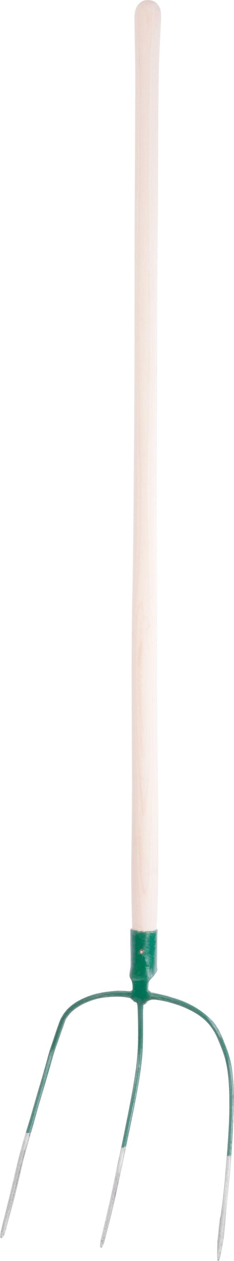 STREND PRO Gabel F123.WH, 3-zinkig, Bayern, mit Stiel