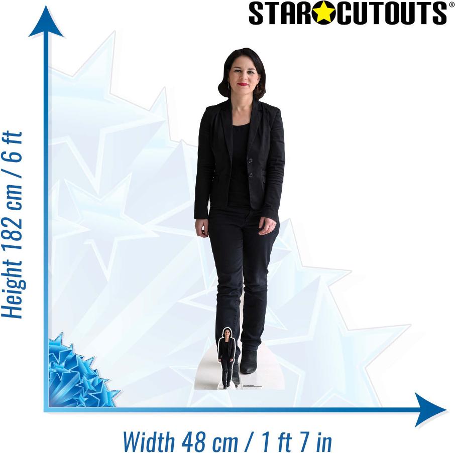 Star Cutouts Pappfigur Annalena Baerbock Politikerin - Höhe 182 cm