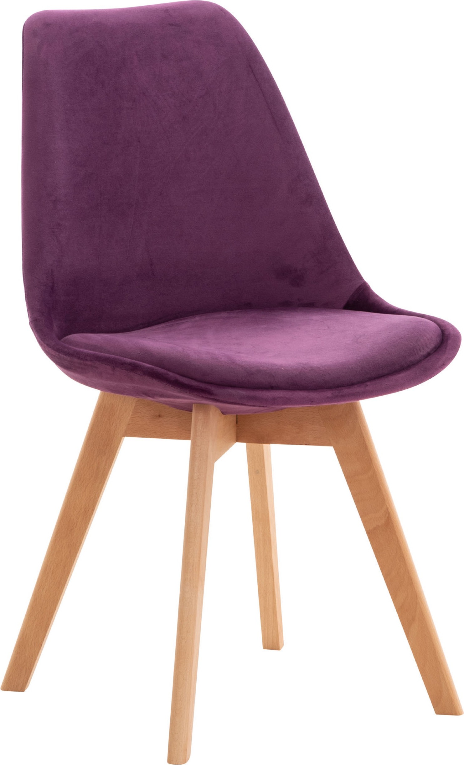 TPFLiving Stuhl Lines Samt lila TPFL-C-ESS-LINES-SA-LILA