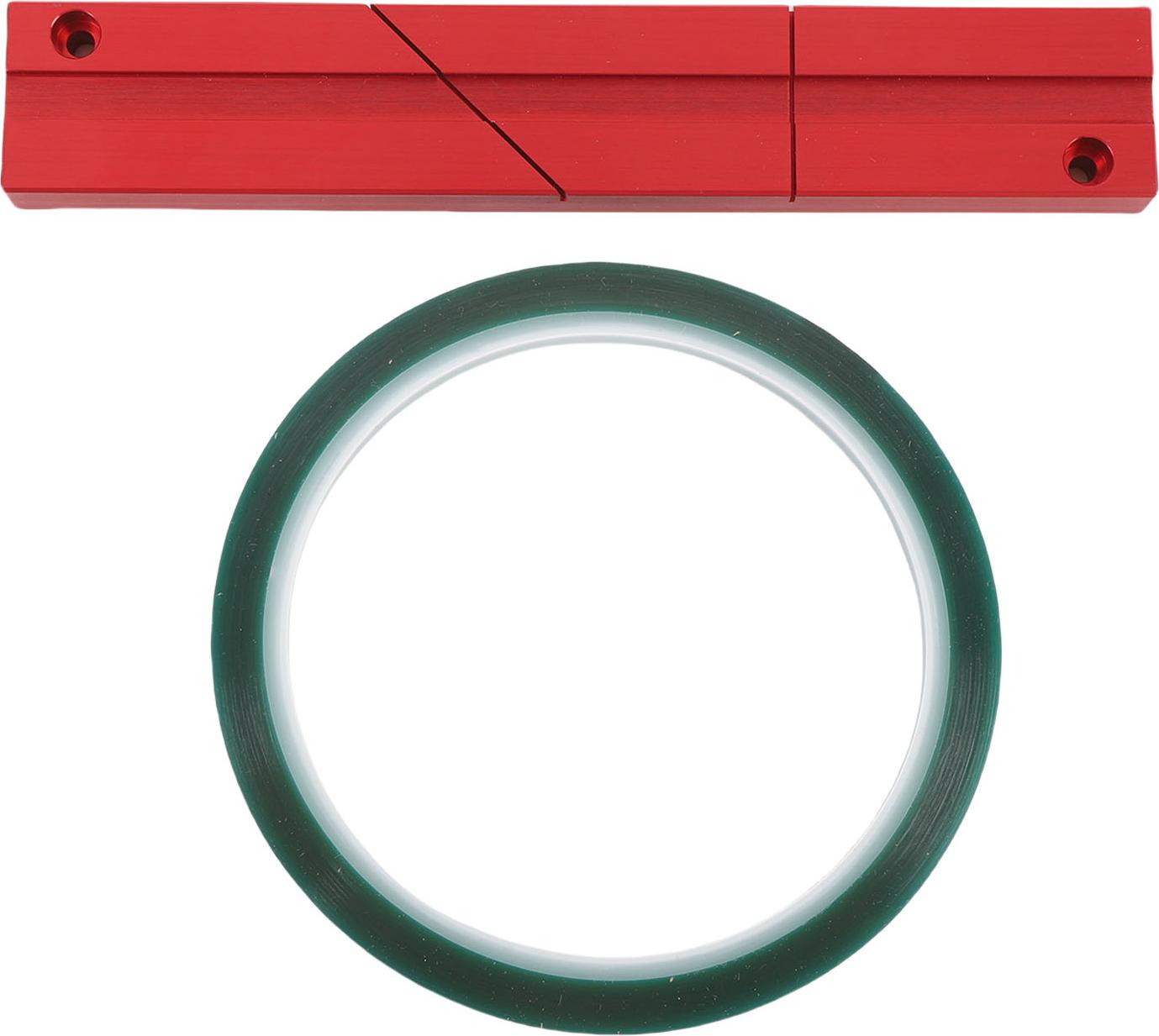 Gistuch Spleißblock-Kit für 1/4 10 Zoll Open Reel Tape Media Aluminiumlegierung mit Rot