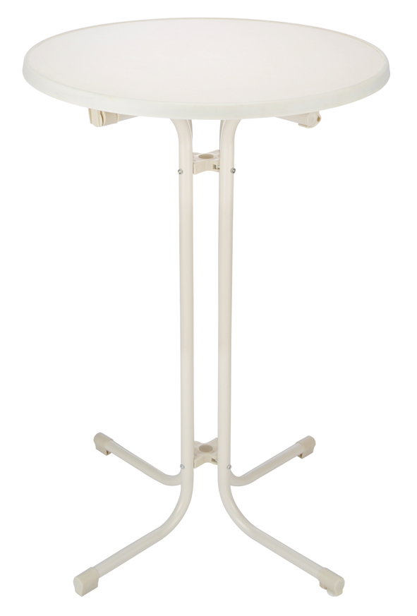 Haushalt International Bistro - Stehtisch aus Stahl, weiß