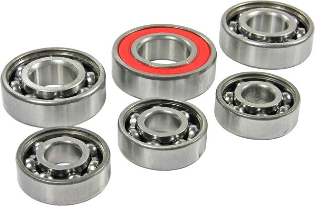 GY6 Motorkugellagersatz komplett (6 Lager), Motortyp 139QMB / QMA139, 3x 6201 , 1x 6303 6203 6004RS Baumarkt, Chinaroller, 4-Takter, Baotian, BT49QT, Rocky, Benzhou, City Star, Formular 2000, 3000, One, Retro YY50QT, Buffalo, Silver, Speedy, Tanco, TVZ, Warrior, Wind, ZX, Dotero, Epella, GMX, Ering, Red Wing, Silver Fox, Smart Rider, Sprint, Flex, Tech Fun, Hurrican, Topdrive, Topspeed, Huatian, HAT, Italjet Mini, Jack Eco GT, Speed JMSTAR, Accipiter, Breeze, Eagle, Falcon, Sunny, Z-Bike, Zeus,