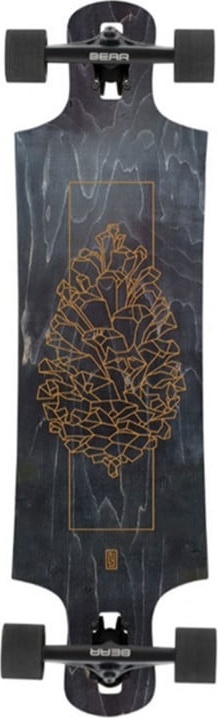 Steez Landyachtz Drop Through Hammer Longboard 37 Pinecone mit Bear Achsen