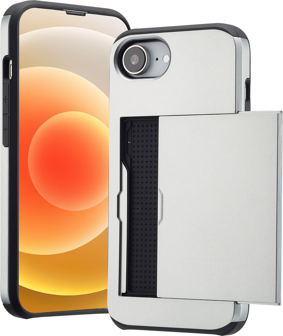 imoshion Zadný kryt s držiakom na karty pre Apple iPhone 16e - Sivý