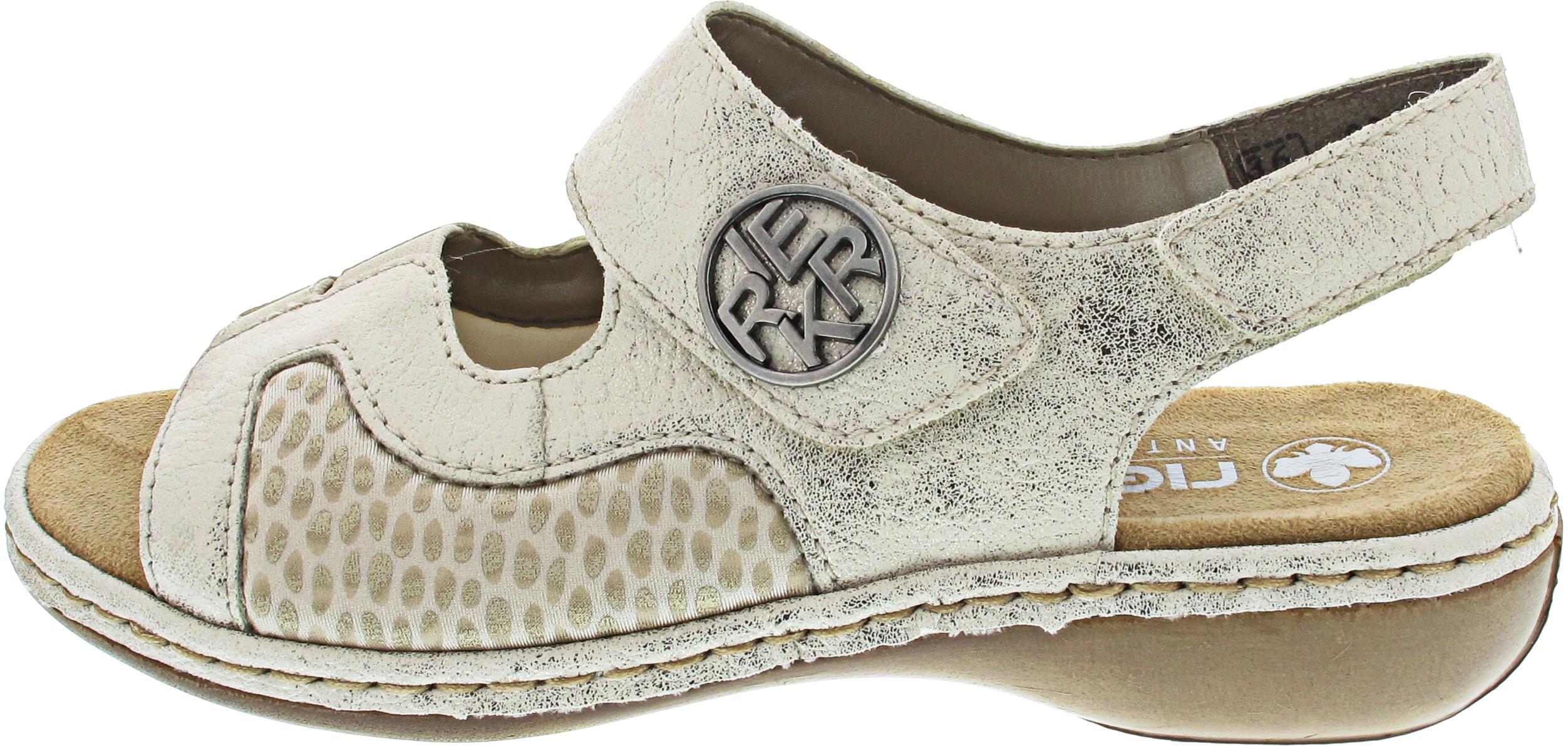 Damen Sandalen Rieker 65989-90 beige 37